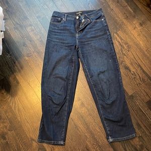 Size 27/4 banana republic dark wash high ride straight jean
